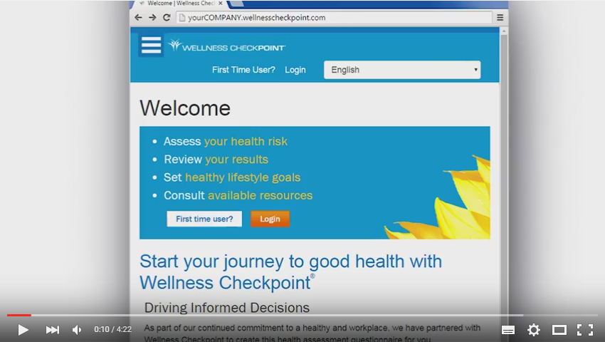 Using Wellness Checkpoint